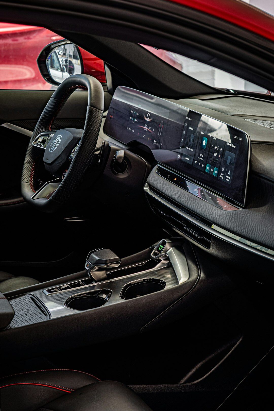 car interior digital dashboard