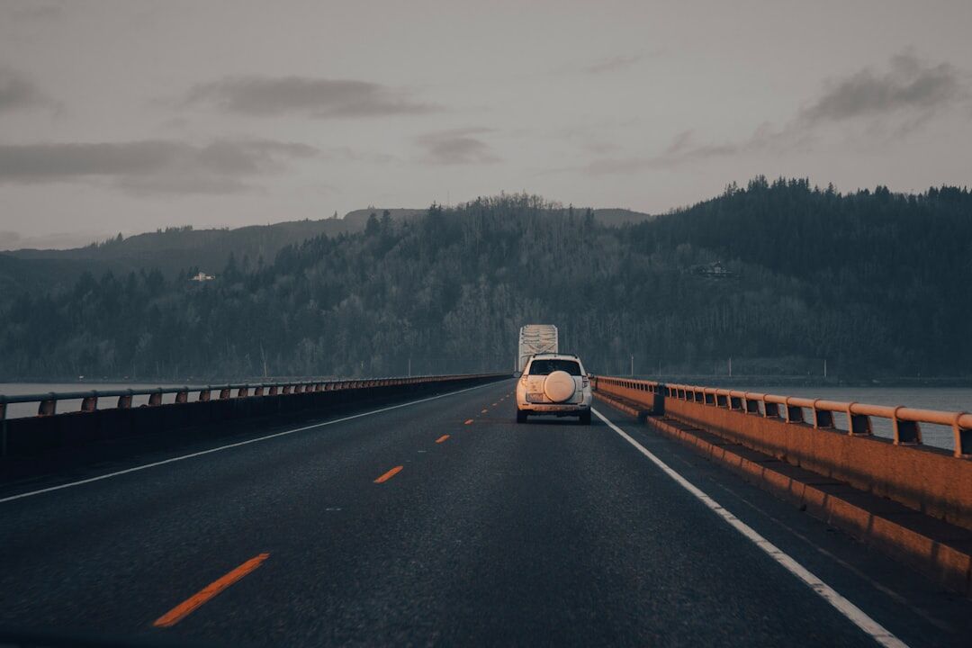 electric car on highway