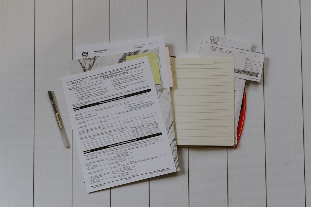 car documents on table